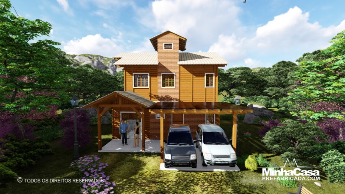 Minha casa pré fabricada modelo Rancho Queimado 01