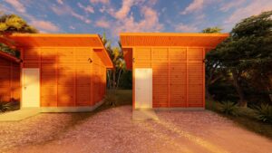 Modelo Camp Meia agua   de 10M²