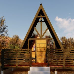 Modelo Chalé A-frame 5 de 37,10M²