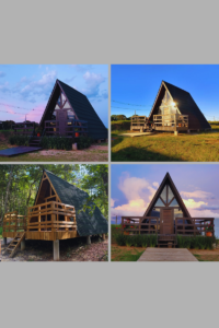 Chalés A-frame, a arquitetura icônica que une estilo e funcionalidade.