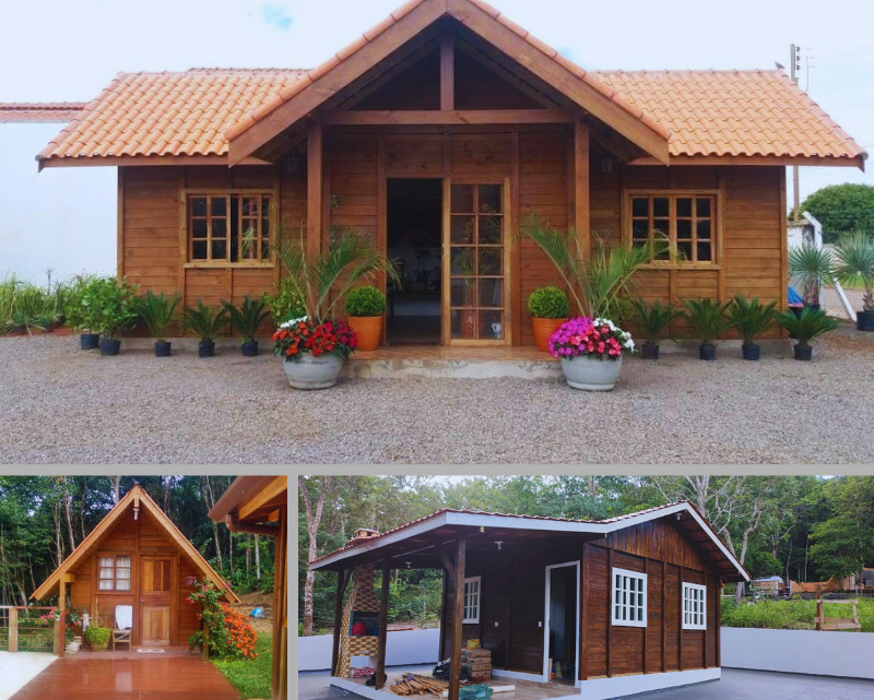 Casa simples de madeira, o aconchego autêntico que acolhe com simplicidade.