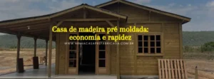 Imagem de uma linda casa de madeira pré moldada