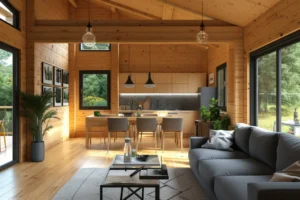 Design de interiores em casas pré-fabricadas