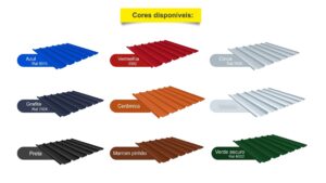 Telha Aluzinco TP-25 105CMX102CM - Modelo Pop 2.4 de 45,81m²