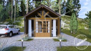 Modelo Chalé Escandinavo 1.3 de 22,79M²